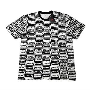 Men's Levis All Over Print Short Sleeves‎ Relaxed Fit Tee Shirt